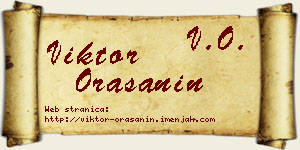 Viktor Orašanin vizit kartica